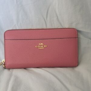 Coach Mauve Leather Wallet
